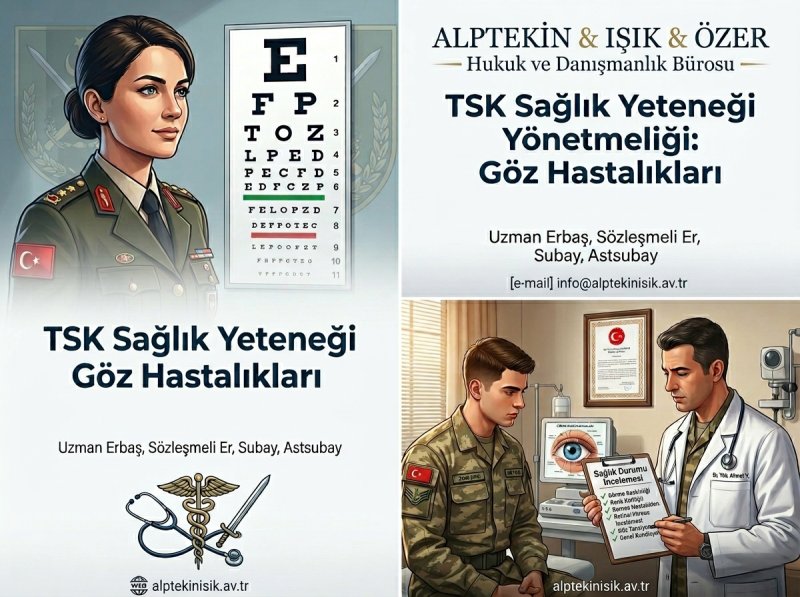 TSK Sağlık Yönetmeliği Göz Hastalıkları: Uzman Erbaş, Sözleşmeli Er, Subay ve Astsubay Adayları İçin Statüye Göre Değerlendirme Rehberi